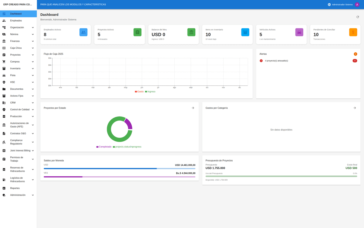 Captura de ATILAX ERP