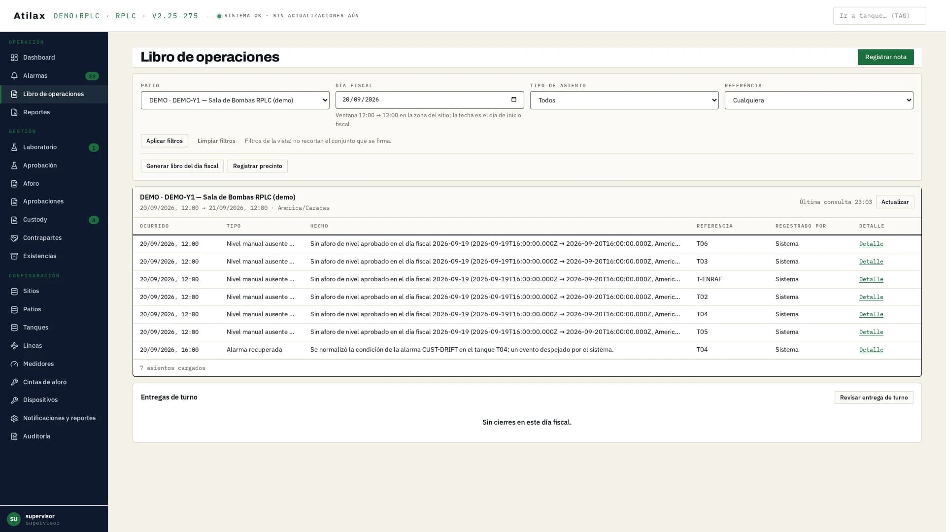 Vigilancia y registro: escrito una sola vez